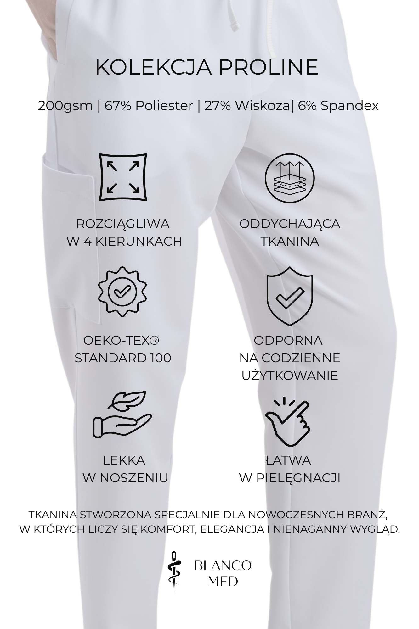 bluza medyczna męska active proline zieleń forest green
