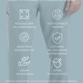 bluza medyczna męska active proline zieleń forest green