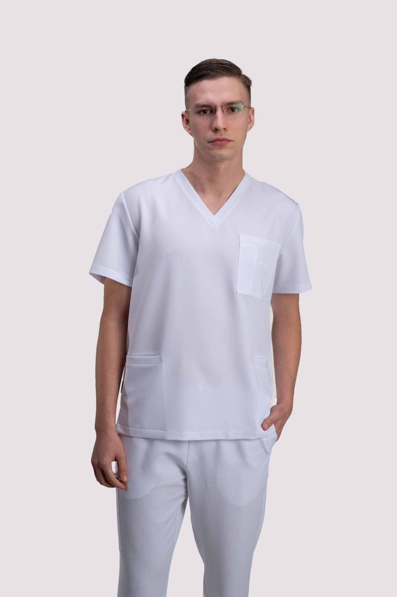 bluza medyczna active proline biala bluza medyczna męska active proline biały crystal white