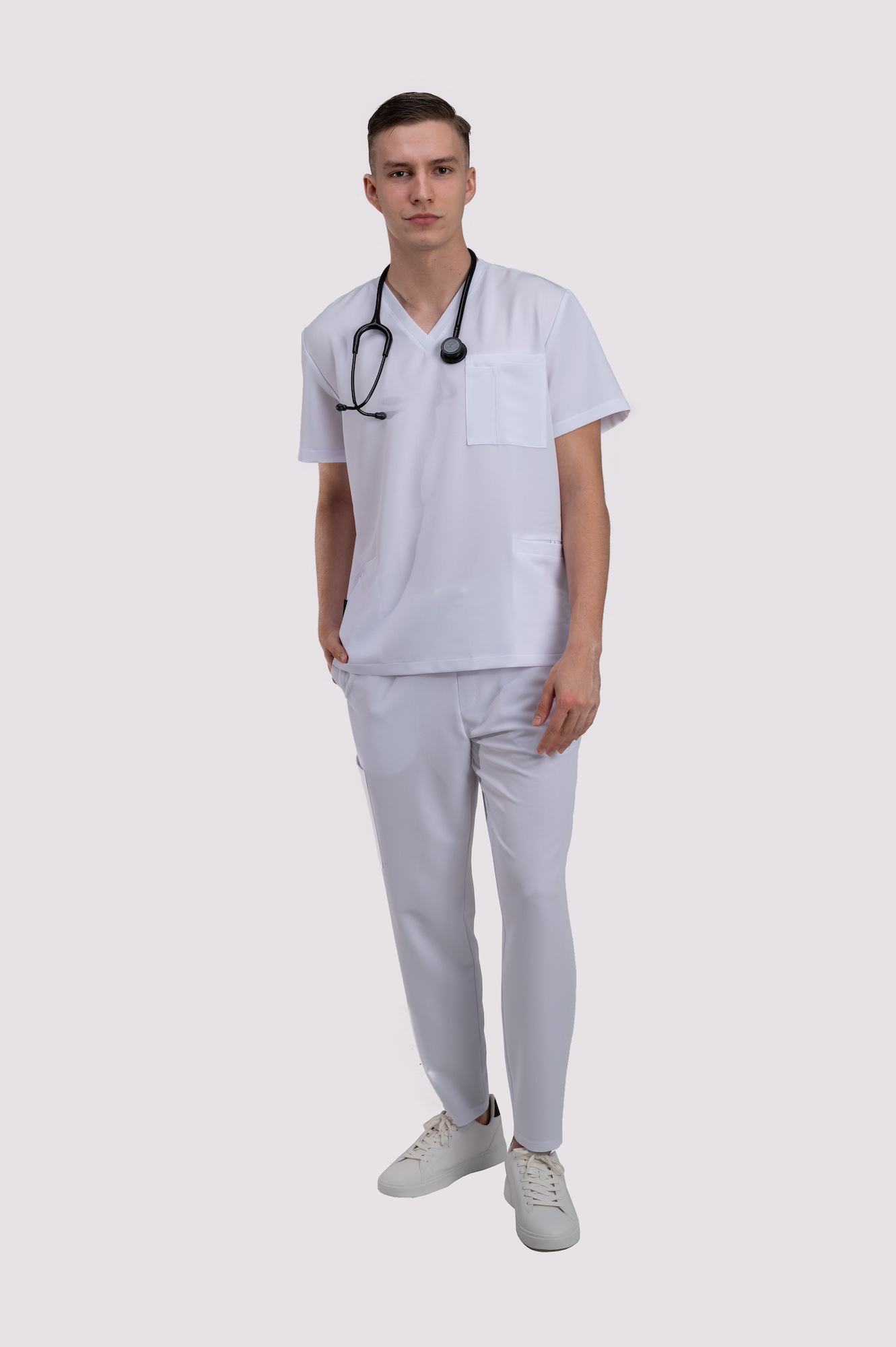 bluza medyczna męska active proline biały crystal white