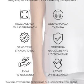 bluza medyczna damska clever proline biały crystal white