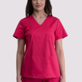 bluza medyczna damska classic cotton pro fuksja
