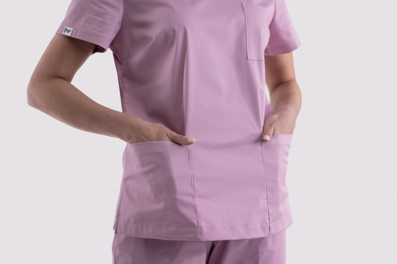 bluza medyczna damska classic professional pudrowy róż a bluza medyczna damska classic cotton pro pudrowy róż