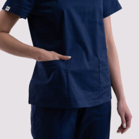 bluza medyczna damska classic cotton pro granatowa