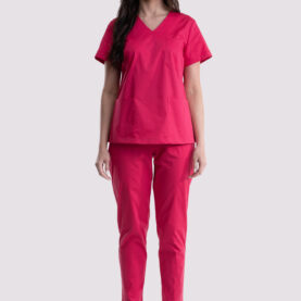 bluza medyczna damska classic cotton pro fuksja