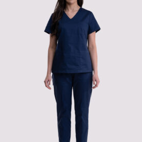 bluza medyczna damska classic cotton pro granatowa
