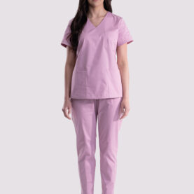 bluza medyczna damska classic cotton pro pudrowy róż