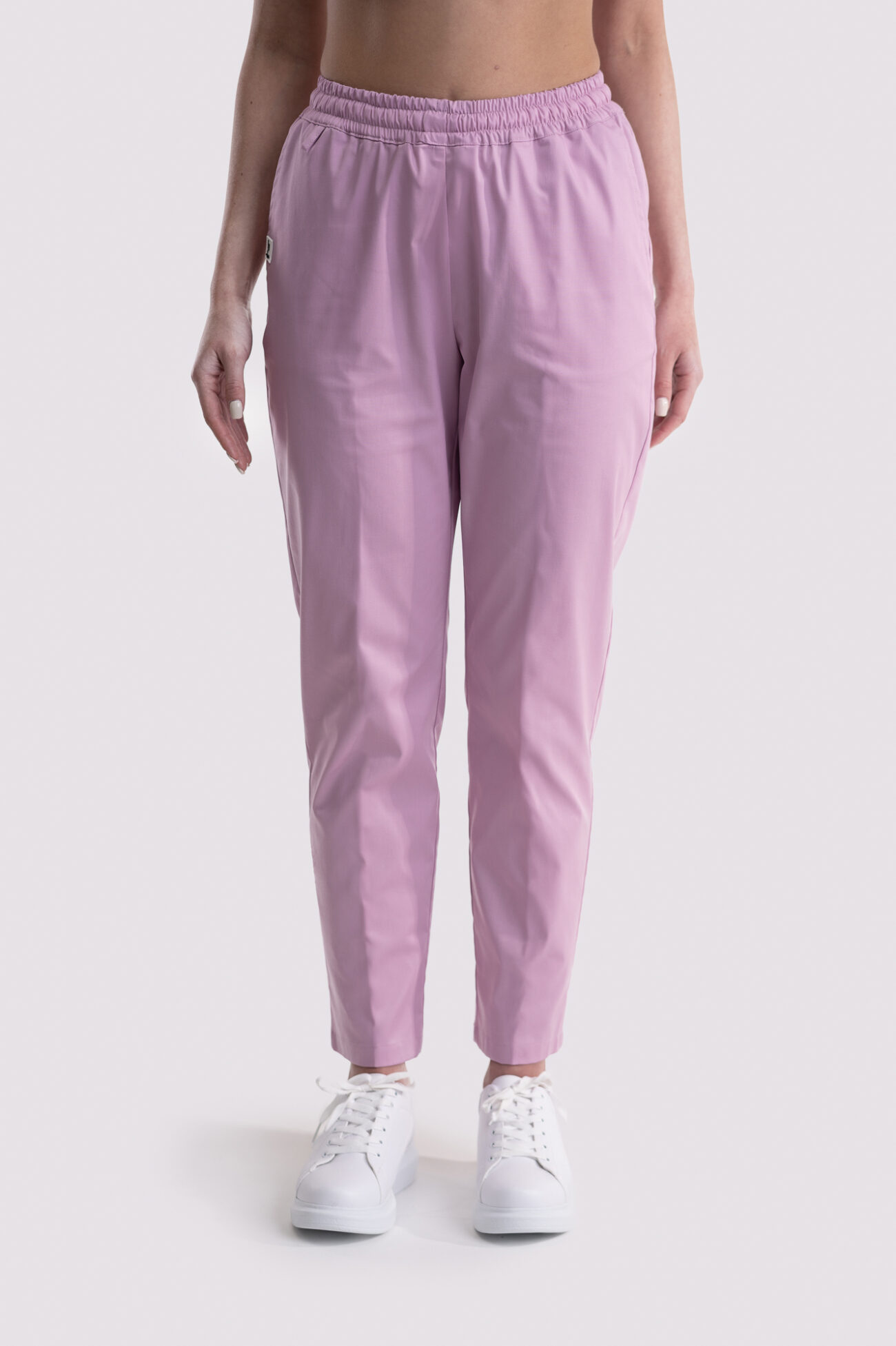 spodnie medyczne damskie classic professional pudrowy róż a bluza medyczna damska classic cotton pro pudrowy róż