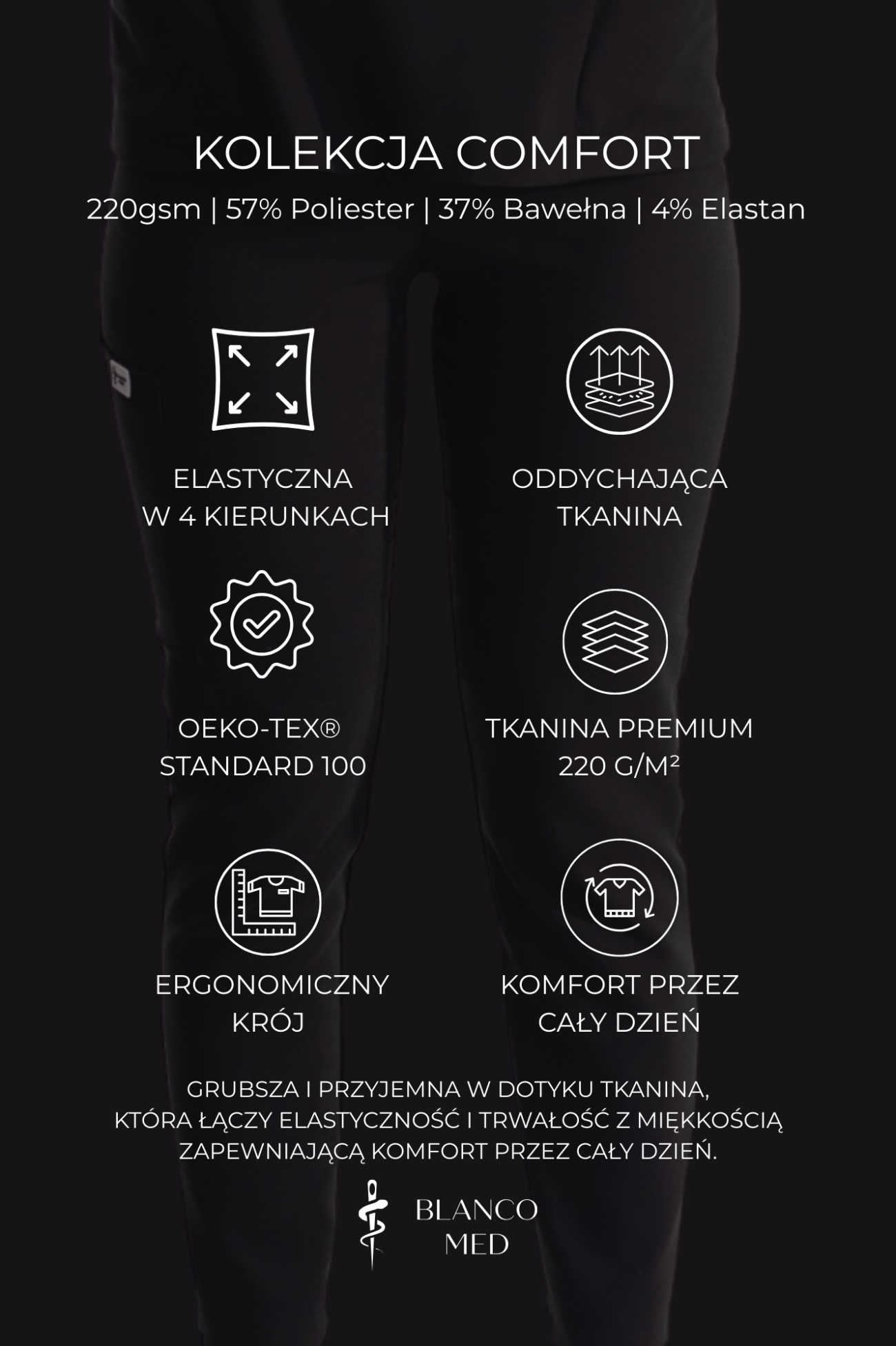 54 bluza medyczna damska clever comfort premium różowa
