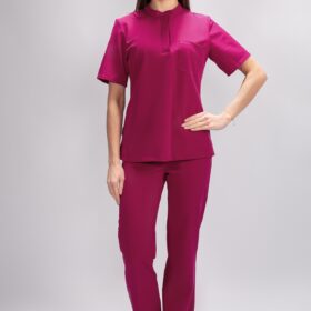 tunika medyczna damska flexcare magenta dark hibiscus