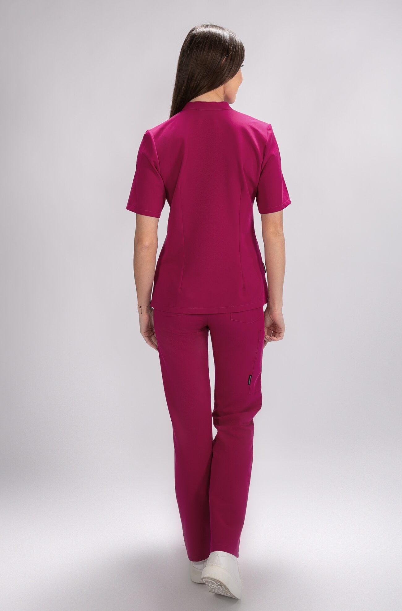 BT1A0110 tunika medyczna damska flexcare magenta dark hibiscus