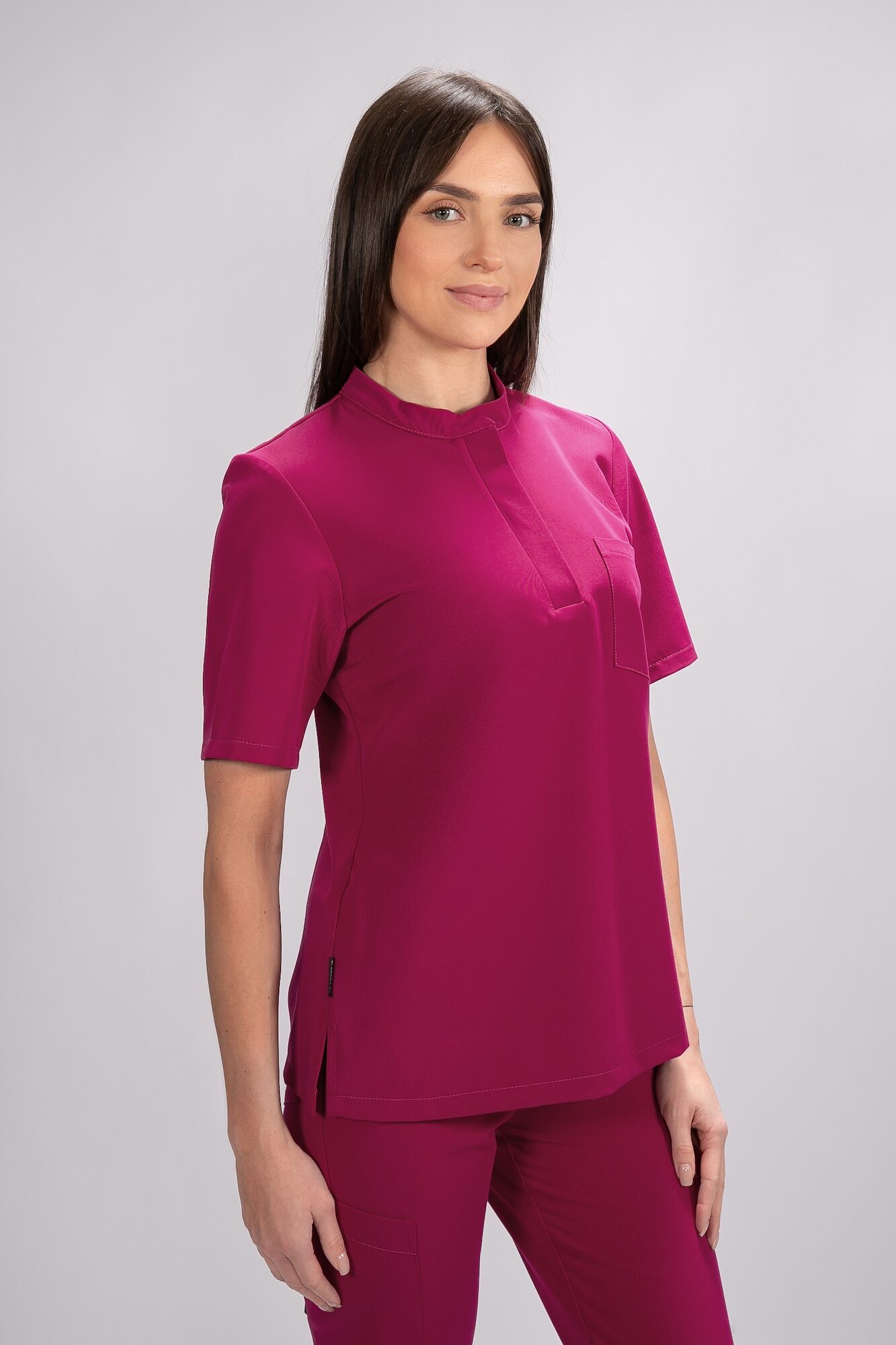 tunika medyczna damska flexcare magenta dark hibiscus