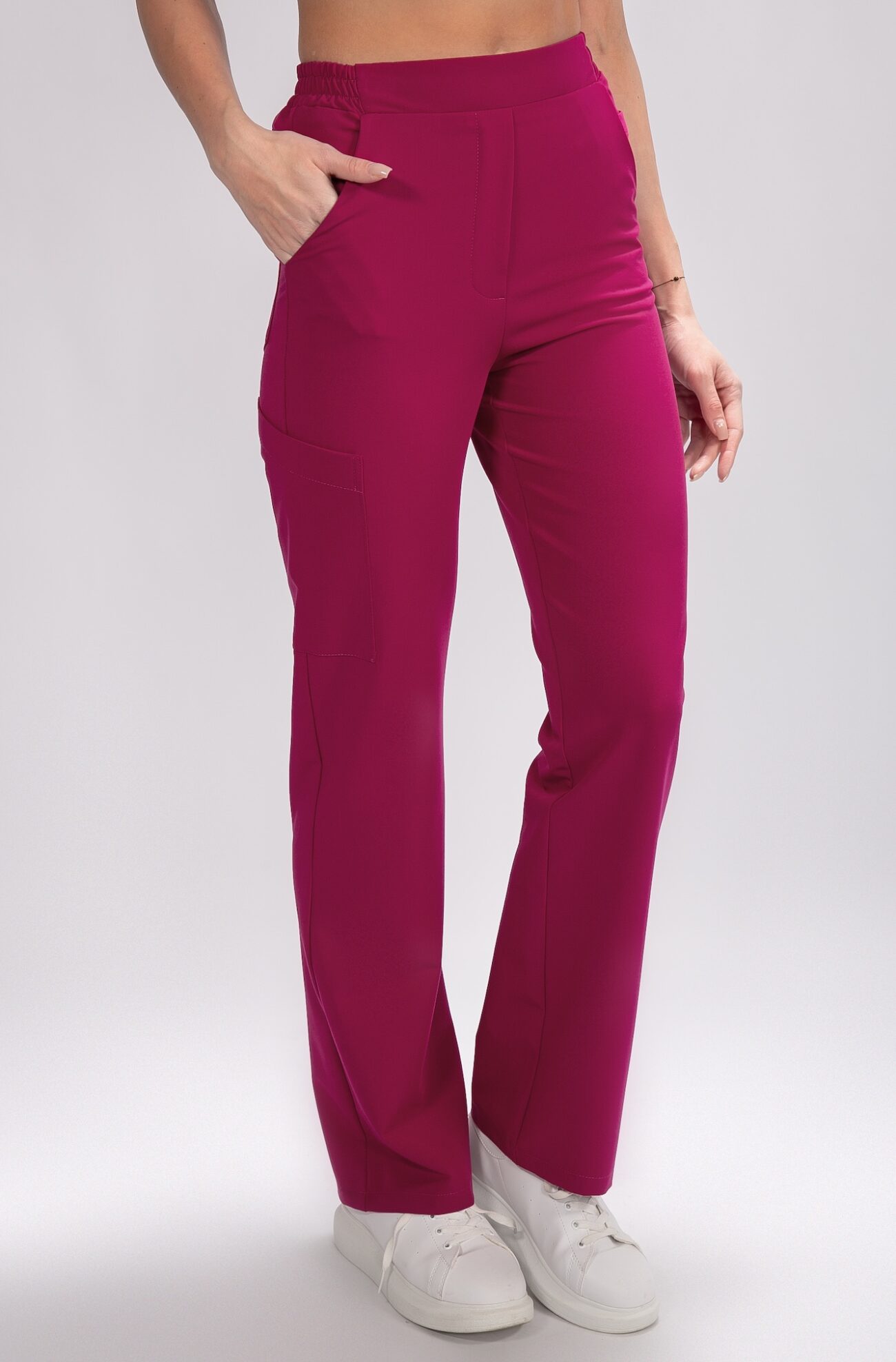 BT1A0129 tunika medyczna damska flexcare magenta dark hibiscus