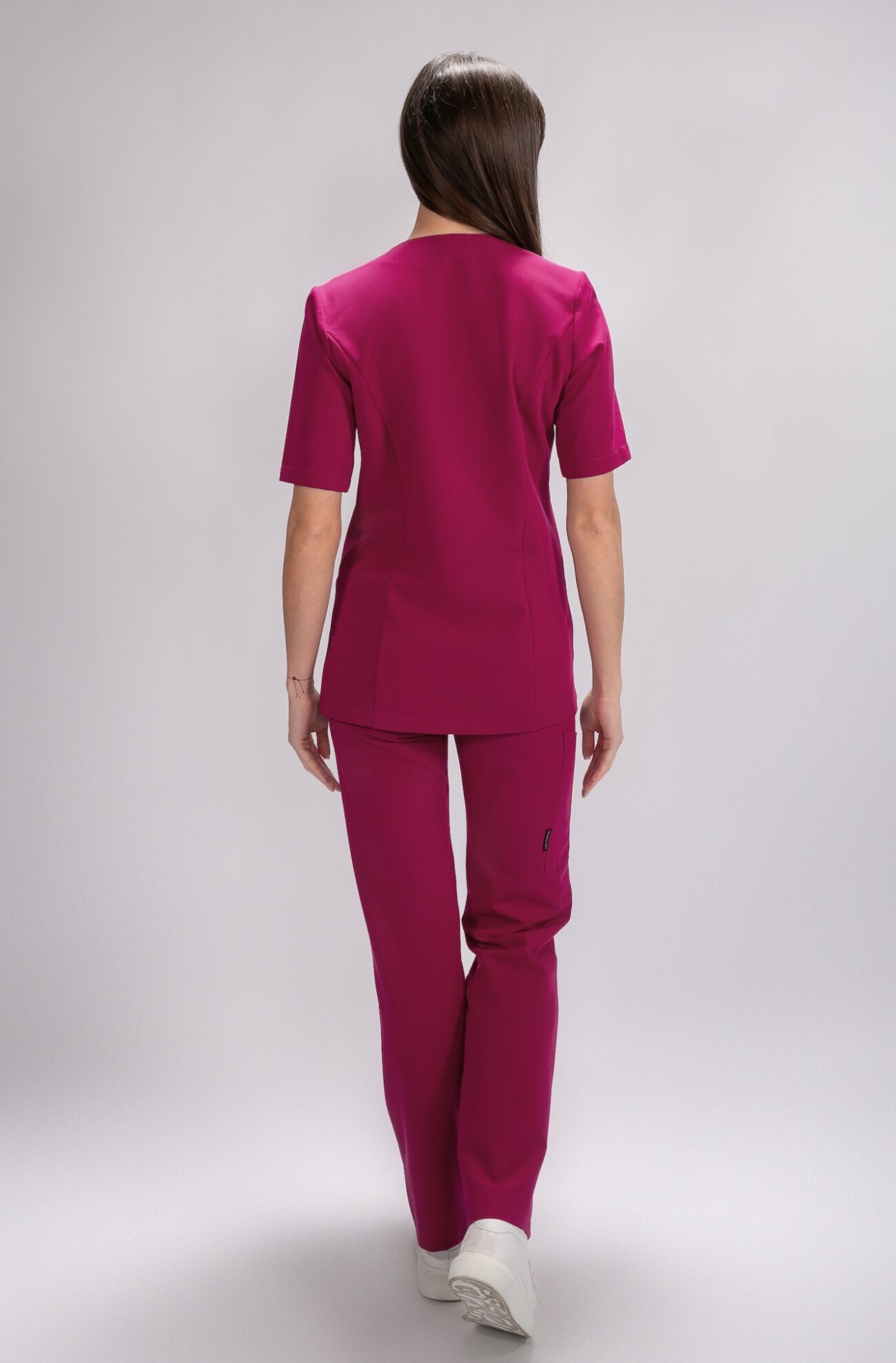 BT1A0142 tunika medyczna damska flexcare magenta dark hibiscus