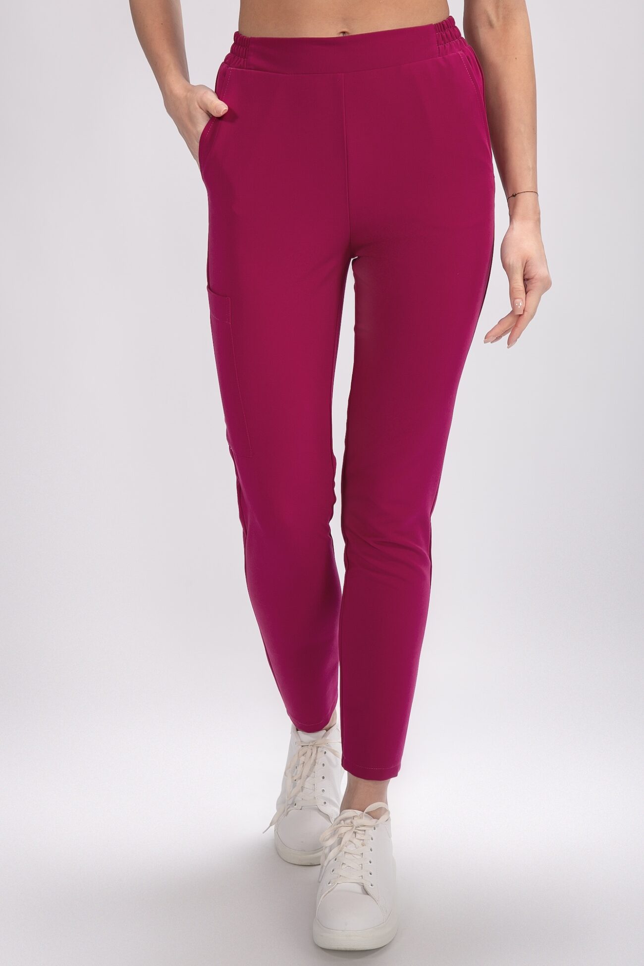 BT1A0165 tunika medyczna damska flexcare magenta dark hibiscus