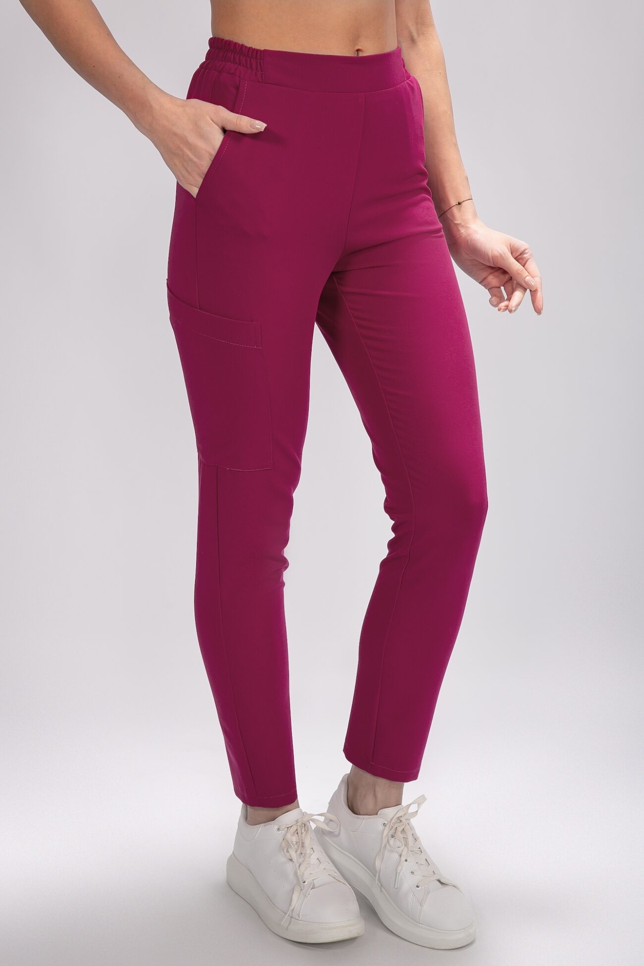 BT1A0167 tunika medyczna damska flexcare magenta dark hibiscus