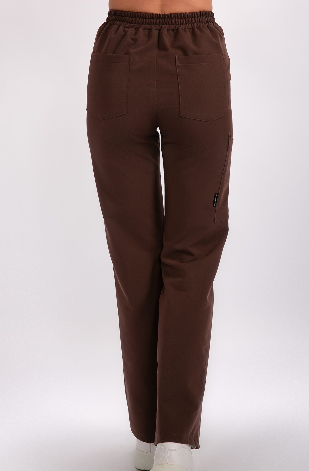 BT1A9913 tunika medyczna damska flexcare brązowa dark chocolate