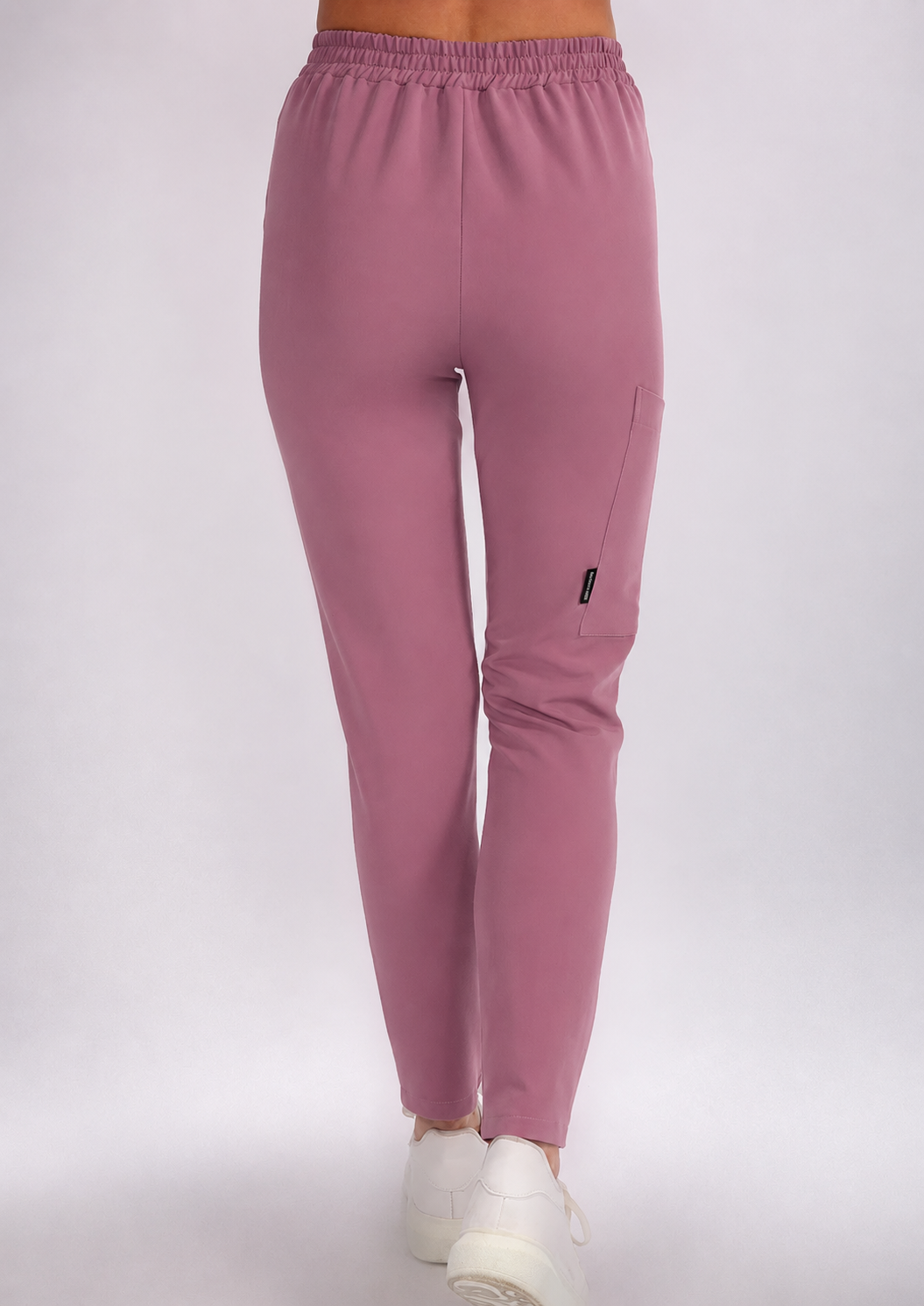 spodnie medyczne damskie elegance flexcare różowe powder rose