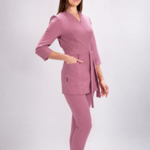 spodnie medyczne damskie elegance flexcare różowe powder rose