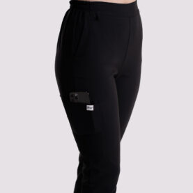 spodnie medyczne damskie elegance comfort premium czarne